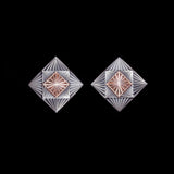 Deco Diamond Stud Earrings